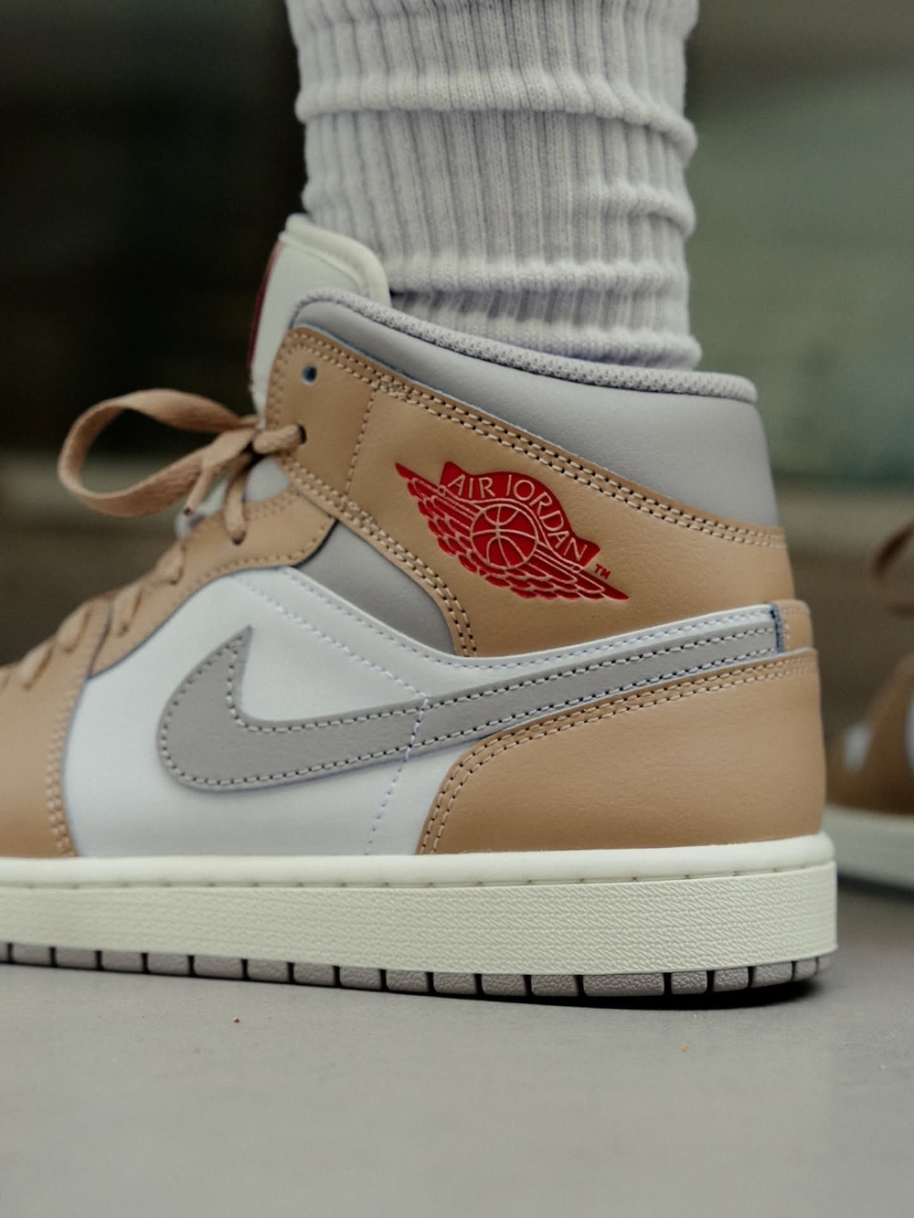 Air Jordan 1 Mid 'Hemp White' - DQ8426-200 - Size 12.5